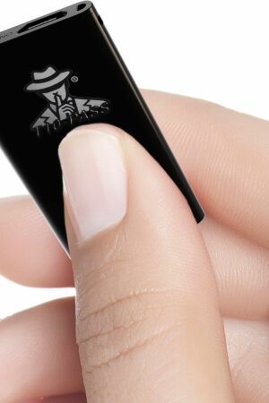 Micro Espion Ultra-Compact 16 Go, Détection Vocale & Longue Autonomie