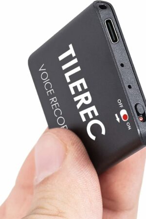Mini Enregistreur Vocal Ultra-Fin, Activation Vocale, 1 145 h d’Autonomie